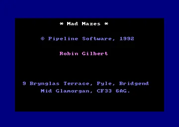 Mad Maze (UK) (1988) [PC Amstrad International] screen shot title